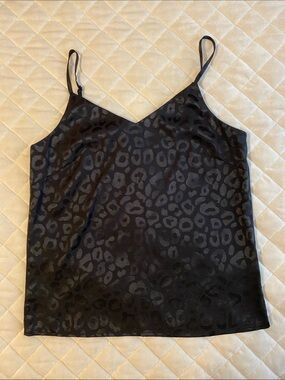 Sen Black Leopard Cami Size Small